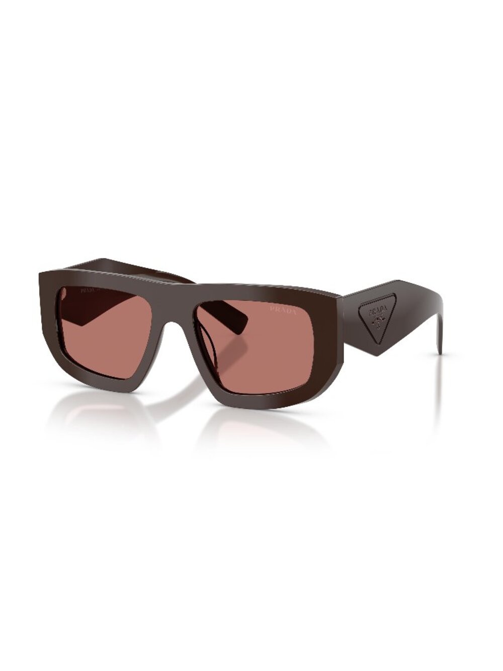 New Prada Women's Sunglasses Red Lens Acetate Frame PR D04SU 27I80W 53